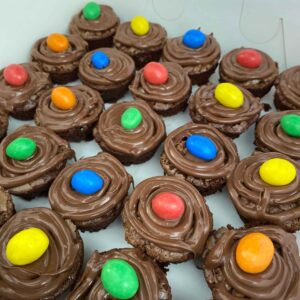 Mini Brownie Con Topping